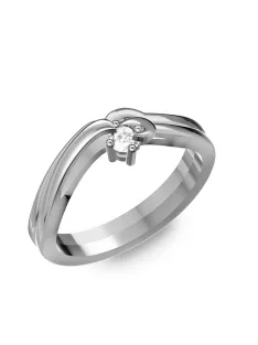   Gyűrűguru eljegyzési gyűrű 0.1ct I/SI gyémánttal BRK159 