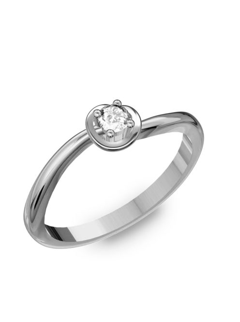 Gyűrűguru eljegyzési gyűrű 0.1ct H/SI gyémánttal BRK167 