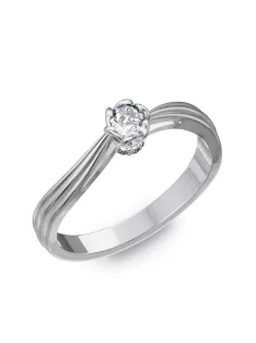   Gyűrűguru eljegyzési gyűrű 0,1ct szintetikus gyémánttal BRK170  