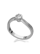 Gyűrűguru eljegyzési gyűrű 0,1ct szintetikus gyémánttal BRK170  