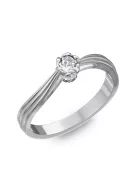 Gyűrűguru eljegyzési gyűrű 0,1ct I/SI gyémánttal BRK170  