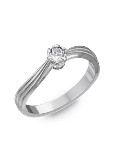   Gyűrűguru eljegyzési gyűrű 0,1ct I/SI gyémánttal BRK170  