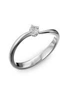 Gyűrűguru eljegyzési gyűrű 0.1ct szintetikus gyémánttal BRK171 