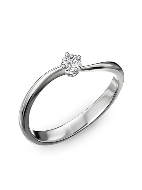 Gyűrűguru eljegyzési gyűrű 0.1ct szintetikus gyémánttal BRK171 