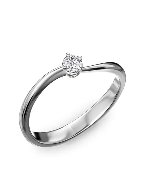 Gyűrűguru eljegyzési gyűrű 0.1ct szintetikus gyémánttal BRK171 