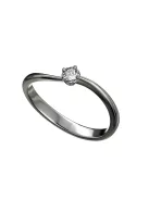 Gyűrűguru eljegyzési gyűrű 0.1ct szintetikus gyémánttal BRK171 