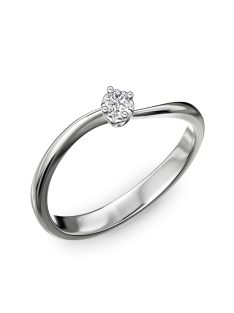   Gyűrűguru eljegyzési gyűrű 0.1ct H/SI gyémánttal BRK171 