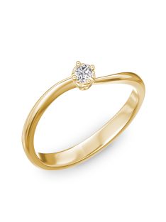   Gyűrűguru eljegyzési gyűrű 0.1ct H/SI gyémánttal BRK171 