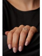 Gyűrűguru eljegyzési gyűrű 0.1ct H/SI gyémánttal BRK171 
