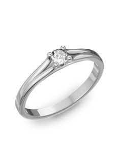   Gyűrűguru eljegyzési gyűrű 0.1ct szintetikus gyémánttal BRK173 