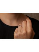 Gyűrűguru eljegyzési gyűrű 0.1ct szintetikus gyémánttal BRK173 