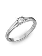 Gyűrűguru eljegyzési gyűrű 0.1ct H/SI gyémánttal BRK173 