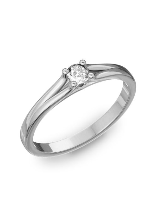 Gyűrűguru eljegyzési gyűrű 0.1ct H/SI gyémánttal BRK173 