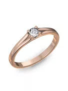 Gyűrűguru eljegyzési gyűrű 0.1ct I/SI gyémánttal BRK173 