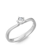 Gyűrűguru eljegyzési gyűrű 0,1ct H/SI gyémánttal BRK174  