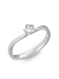   Gyűrűguru eljegyzési gyűrű 0,1ct H/SI gyémánttal BRK174  