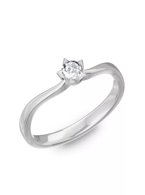 Gyűrűguru eljegyzési gyűrű 0,1ct I/SI gyémánttal BRK174  