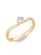 Gyűrűguru eljegyzési gyűrű 0,1ct I/SI gyémánttal BRK174  