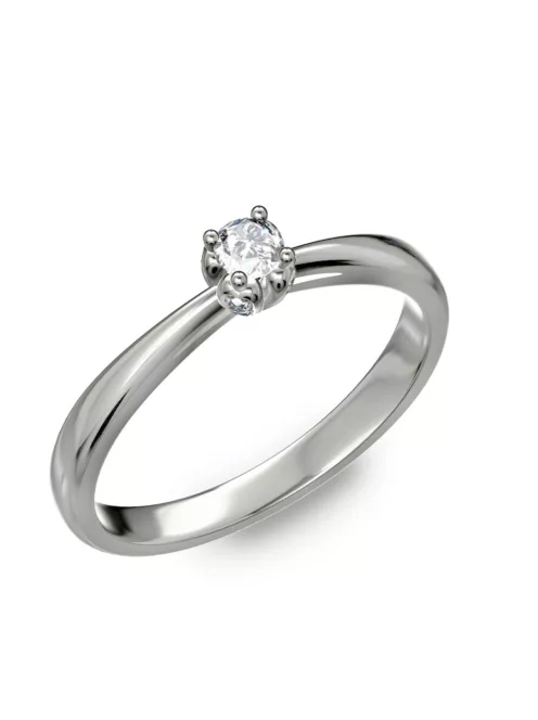 Gyűrűguru eljegyzési gyűrű 0,1ct szintetikus gyémánttal BRK175  
