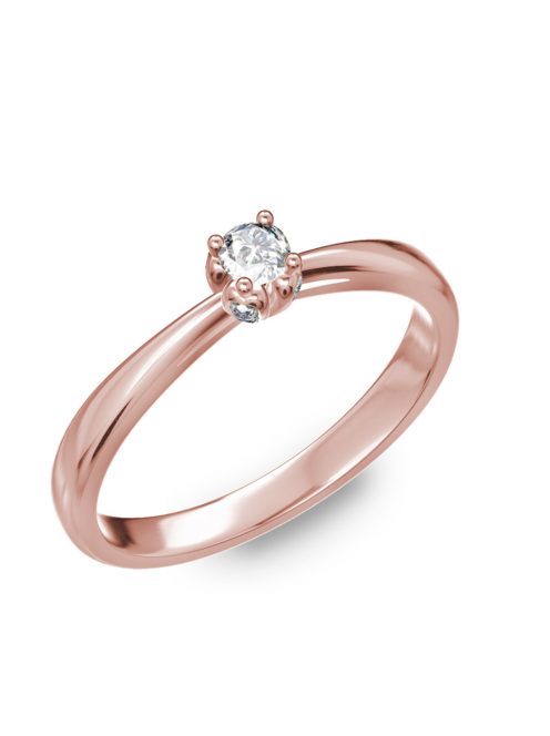 Gyűrűguru eljegyzési gyűrű 0,1ct szintetikus gyémánttal BRK175  