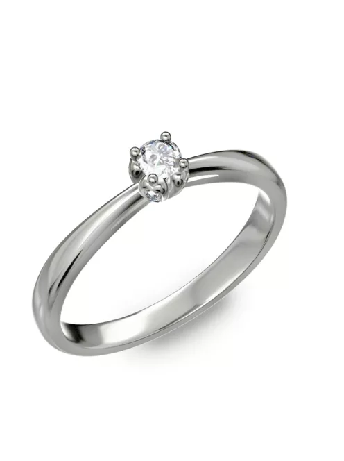 Gyűrűguru eljegyzési gyűrű 0,1ct I/SI gyémánttal BRK175  