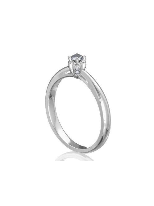 Gyűrűguru eljegyzési gyűrű 0,1ct H/SI gyémánttal BRK175  