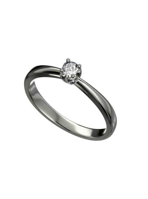 Gyűrűguru eljegyzési gyűrű 0,1ct H/SI gyémánttal BRK175  