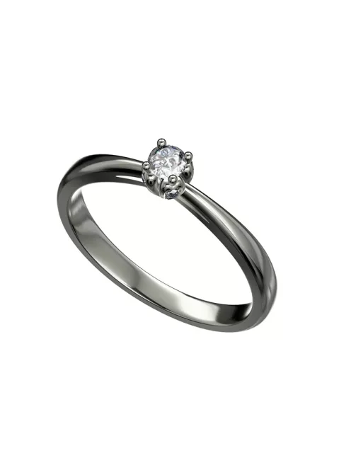 Gyűrűguru eljegyzési gyűrű 0,1ct I/SI gyémánttal BRK175  