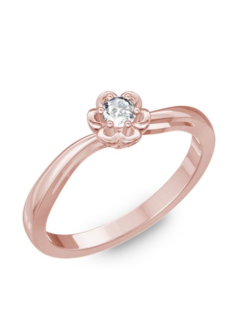 Gyűrűguru eljegyzési gyűrű 0,1ct szintetikus gyémánttal BRK176  