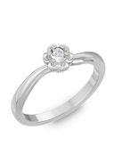 Gyűrűguru eljegyzési gyűrű 0,1ct H/SI gyémánttal BRK176  