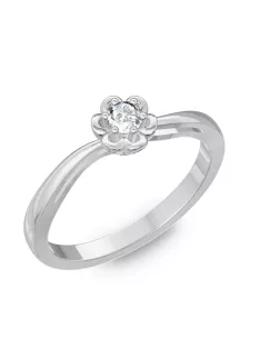   Gyűrűguru eljegyzési gyűrű 0,1ct I/SI gyémánttal BRK176  