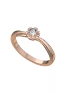 Gyűrűguru eljegyzési gyűrű 0,1ct I/SI gyémánttal BRK176  