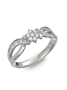   Gyűrűguru eljegyzési gyűrű szintetikus gyémánttal BRK179 