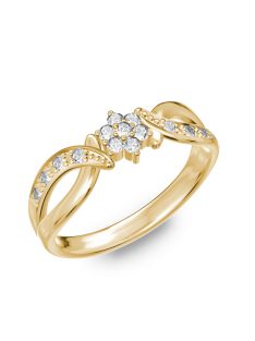 Gyűrűguru eljegyzési gyűrű H/SI gyémánttal BRK179 