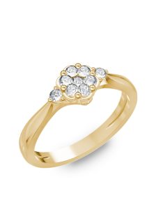 Gyűrűguru eljegyzési gyűrű H/SI gyémánttal BRK180 