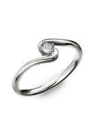 Gyűrűguru eljegyzési gyűrű 0.1ct szintetikus gyémánttal BRK182  