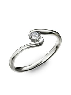   Gyűrűguru eljegyzési gyűrű 0.1ct szintetikus gyémánttal BRK182  