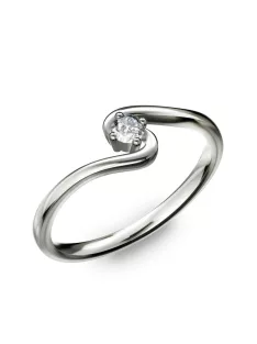   Gyűrűguru eljegyzési gyűrű 0.1ct szintetikus gyémánttal BRK182  