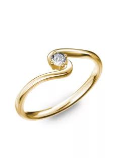   Gyűrűguru eljegyzési gyűrű 0.1ct szintetikus gyémánttal BRK182  