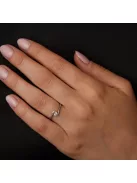 Gyűrűguru eljegyzési gyűrű 0.1ct szintetikus gyémánttal BRK182  