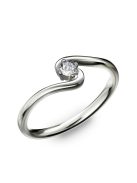 Gyűrűguru eljegyzési gyűrű 0.1ct H/SI gyémánttal BRK182  