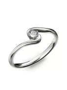 Gyűrűguru eljegyzési gyűrű 0.1ct I/SI gyémánttal BRK182  