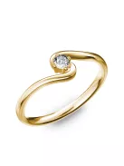Gyűrűguru eljegyzési gyűrű 0.1ct I/SI gyémánttal BRK182  