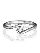 Gyűrűguru eljegyzési gyűrű 0.1ct H/SI gyémánttal BRK182  