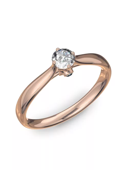 Gyűrűguru eljegyzési gyűrű 0,17ct szintetikus gyémánttal BRK183  