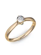 Gyűrűguru eljegyzési gyűrű 0,17ct I/SI gyémánttal BRK183  