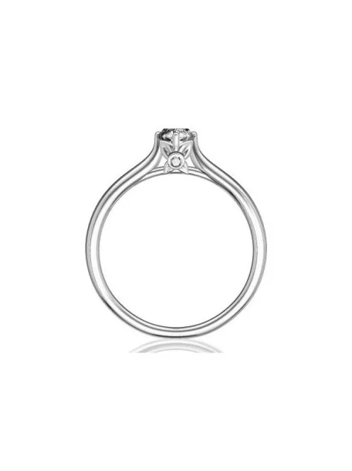 Gyűrűguru eljegyzési gyűrű 0,17ct I/SI gyémánttal BRK183  
