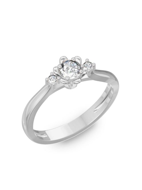  Gyűrűguru eljegyzési gyűrű 0,1ct szintetikus gyémánttal BRK188 