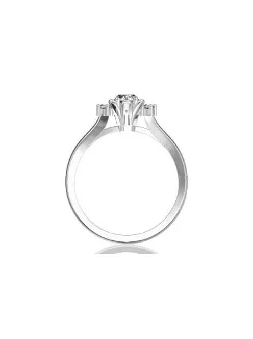  Gyűrűguru eljegyzési gyűrű 0,1ct szintetikus gyémánttal BRK188 