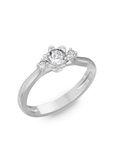    Gyűrűguru eljegyzési gyűrű 0,1ct H/SI gyémánttal BRK188 